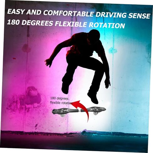 Outdoor Sports Skateboard Glitter Roller for Boy Girl Safe Two-Wheel Skateboard Non-Slip Grip in Saudi Arabia