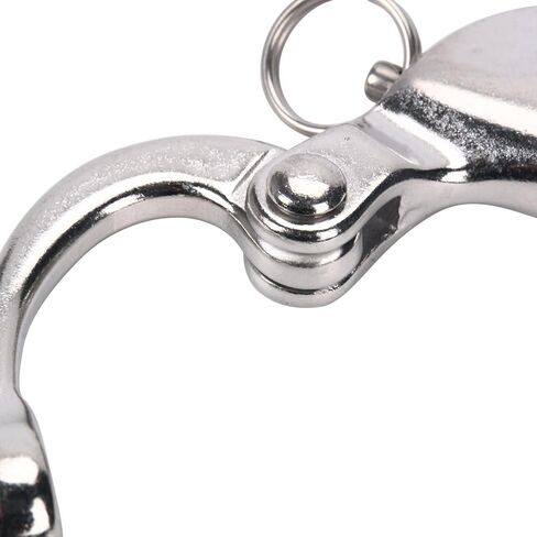 صنعت Amarine 4 حزمة Swivel Eye Snap Shackle release relect الكفالة تزوير القارب الشراعي من الفولاذ المقاوم للصدأ للمراكب الشراعية spinnaker halyard CD309012 (3-1/2 ") (4) in Saudi Arabia