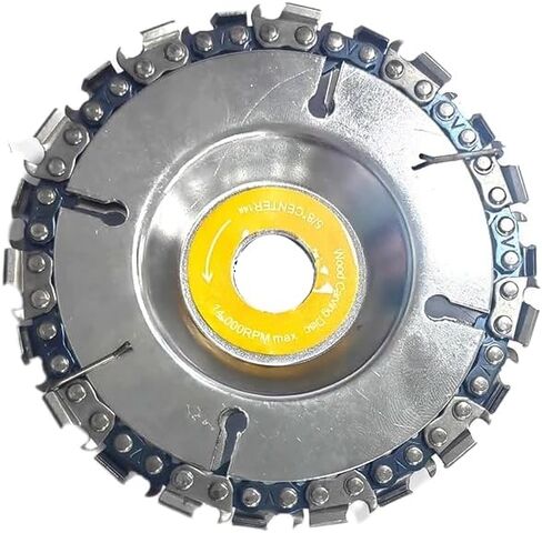 2pcs 4 Inch 22 Tooth Angle Grinder Dedicated Chain Disc Woodwork Carving Chain Saw Disc Angle Grinding Disc Slotting Saw Blade Tool in Saudi Arabia