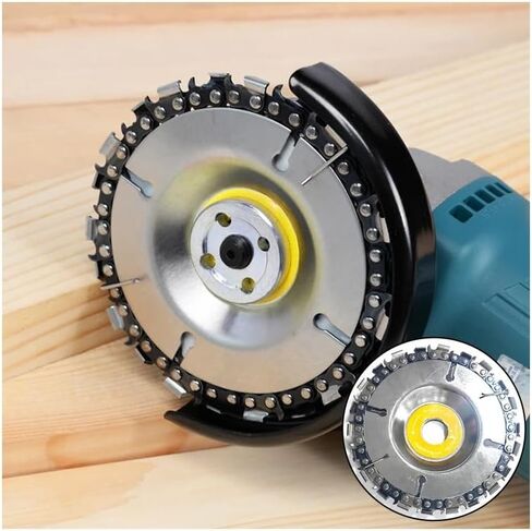 2pcs 4 Inch 22 Tooth Angle Grinder Dedicated Chain Disc Woodwork Carving Chain Saw Disc Angle Grinding Disc Slotting Saw Blade Tool in Saudi Arabia