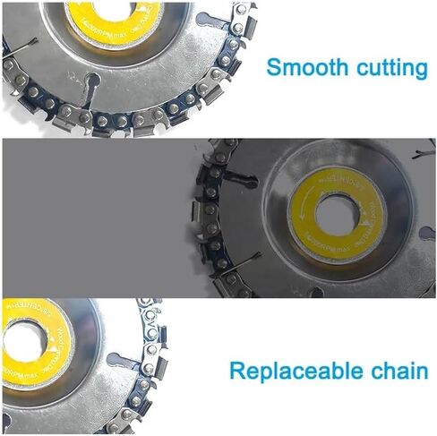 2pcs 4 Inch 22 Tooth Angle Grinder Dedicated Chain Disc Woodwork Carving Chain Saw Disc Angle Grinding Disc Slotting Saw Blade Tool in Saudi Arabia