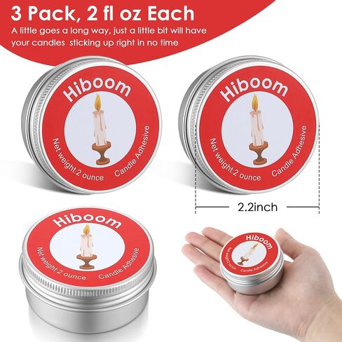 Enhon 4oz Candle Stick Glue Adhesive for Taper to Hold Candles in Place (2pack, 4oz in Total) in Kuwait