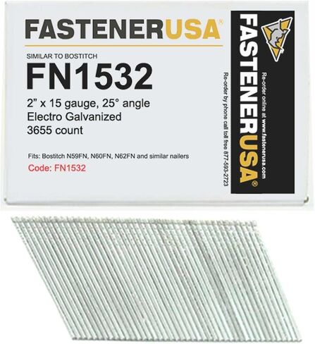 2 "زاوية الانتهاء من الأظافر 15GA Galv 3،655ct | fn1532 in Saudi Arabia