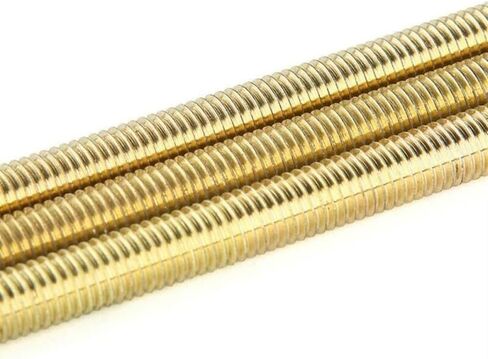 قضيب ملولب ، ترصيع معدني ، نحاس كامل M4 M5 M6 M12 Solid All Thread Stud Thread Rod ، طول 250 مم شريط النحاس الملولب 1pc (M5*250mm) in Kuwait