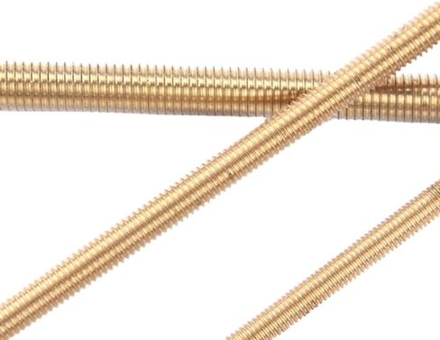 Threaded Rod, Metal Studs, Bolt nut Stud 2pcs Brass M2 M2.5 M3 M4 M5 M6 Full Thread Bar Stud, Length 100 150 200 250 Mm Threaded Brass Rod(M2.5 x 200MM) in Saudi Arabia
