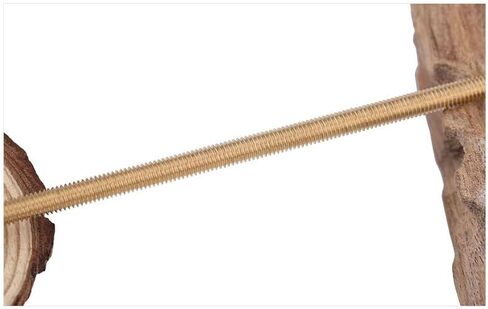 Threaded Rod, Metal Studs, Bolt nut Stud 2pcs Brass M2 M2.5 M3 M4 M5 M6 Full Thread Bar Stud, Length 100 150 200 250 Mm Threaded Brass Rod(M2.5 x 200MM) in Saudi Arabia