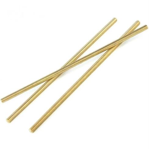 Threaded Rod, Metal Studs, Bolt nut Stud Thread Shaft Rod Bar Stud, Lenth 250 500mm Full Brass Thread Rod, M2 M14 M10 M16 Threaded Brass Rod, D*L 1PC(M8*500MM) in Kuwait