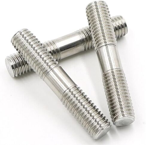 Threaded Rod, Metal Studs, Bolt nut Stud 2pcs Stainless Steel Double End Threaded Rod Bar, M3 M8 Double Head Length 30 130mm Double End Thread Bar(3x170mm) in Kuwait