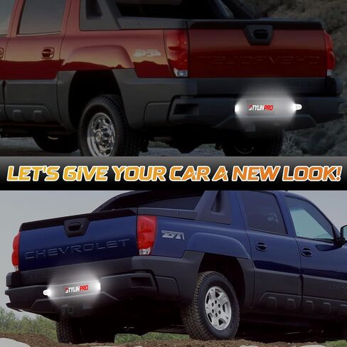 LED License Plate Lights Lamp Lens Black Tag Light Housing Compatible with Chevy Silverado GMC Sierra 1500 2500 3500 Yukon XL Suburban Tahoe Avalanche Ca-dillac, Pack of 2 Tag Lamp Assembly in Saudi Arabia