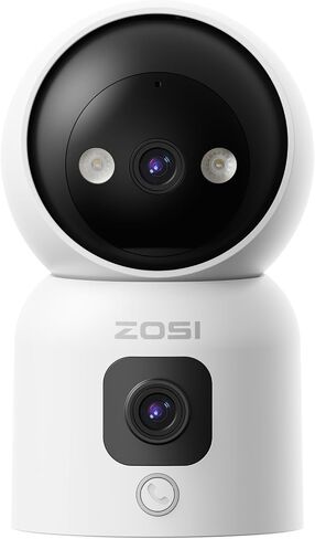 ZOSI C518 4MP Indoor Pan/Tilt Smart Home Security Camera for Pet Dog Baby Nanny Monitor,2.4G/5G Dual-Band Plug-in WiFi Cam,Auto-Tracking,Night Vision,Human Detection,2 Way Audio,Cloud&SD Card Storage in Saudi Arabia