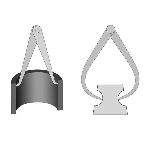 HARFINGTON Firm Joint Inside Outside Caliper Set 600mm 24 Inch 410 Stainless Steel Firm Friction Joint for External Internal Measurements in Kuwait