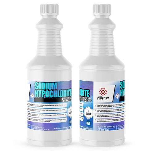 Sodium Hypochlorite 5.25% - 4 Quarts – for Industrial Cleaning, Oxidation, Chemical Processing, Stain Removal, and Surface Preparation in Saudi Arabia