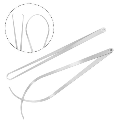 HARFINGTON Firm Joint Inside Outside Caliper Set 600mm 24 Inch 410 Stainless Steel Firm Friction Joint for External Internal Measurements in Kuwait