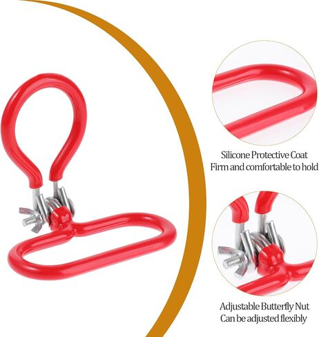 1 Pack Carboy Handle Heavy Duty Carboy Holder for Smooth Neck 3 Gallon 5 Gallon 6 Gallon 6.5 Gallon Glass Carboys Portable Glass Carboy Handle(Red) in Saudi Arabia
