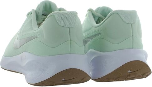 Nike Revolution 7 Women's Road Running Shoes (Extra Wide) (FZ6829-303, Barely Green/White/Platinum Tint/Metallic Silver) Size 7 in Saudi Arabia