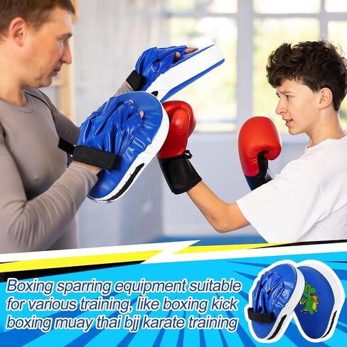 Hydren 2 in 1 Dinosaur Blue Dinosaur Mitts Mitts Rick Pack for Kids Boxing Mitts Facts و Taewondo Kick Pad Shield for Youth Boxing Muay Thai Karate Kickboxing Martial Arts Mma Home Gym Training in Saudi Arabia