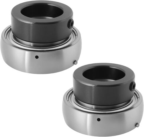 eMagTech 2pcs SA205-16 Eccentric Collar Locking Insert Bearing Suitable for Automobile Industry Papermaking Machinery Agricultural Machinery Inner 25.4mm, Diameter 52mm in Saudi Arabia