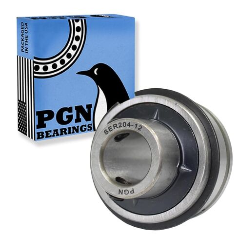 (10) PGN SER204-12 - 3/4" Bore - Insert Ball Bearing with Snap Ring and Set Screws - ER12 ER-12 ER204-12 in Saudi Arabia