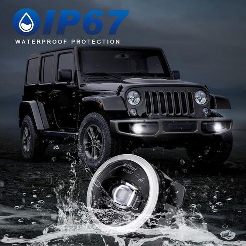 LED LED FOG FOG Light متوافق مع Wrangler JK JKU 2007-2018 ، Grand Cherokee 2011-2013 ، Cherokee 2014-2024 ، مجموعة ضباب الوفير الأمامية ، Lays Len in Kuwait