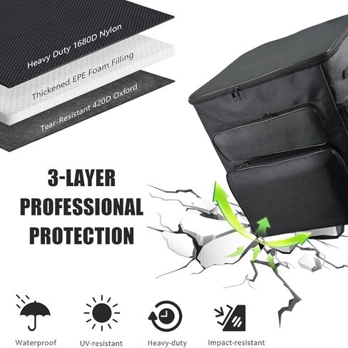 حقيبة حمل لـ Flashforge Adventurer 5M/5M PRO 3D الطابعة ، حقيبة سفر ذات طابعة ثلاثية الأبعاد محمولة مع جيوب كبيرة ملحق ، حزام قابل للتعديل in Kuwait
