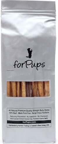 عصي الفتوة العضوية السميكة بالكامل (2 رطل - 6 بوصات) (32 أوقية) - كلها طبيعية و 100 ٪ من مضغات الكلاب البيتزم ، قابلة للهضم بالكامل ، أسنان الكلاب الكبيرة والمتوسطة العدوانية (6 ") (2 رطل) in Kuwait