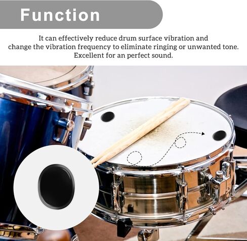 30 Pcs Drum Dampeners, Gels Silicone Gel Pads Soft Drum Dampeners Dampening Mute Pads for Cymbals Tone Control (Transparent, Brown, Blue and Black) in Saudi Arabia
