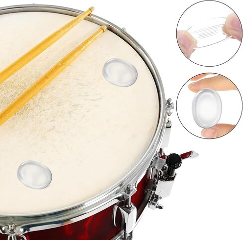 30 PCS Drumpeners Round Round Gel Drum Pads Soft Silicone Pads Palcs Plads Plads Mute Cute Palcs Multicolored MUNTING RECKERING FOR CYMBALS CONTRIN in Saudi Arabia