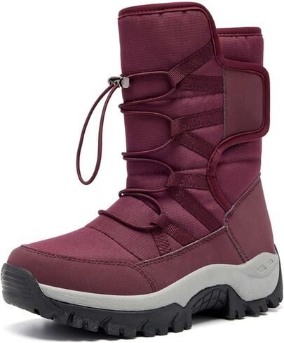 Men's Women's Winter Snow Boots Waterproof Warm Tall Lined fluff Hiking Boots Cold Outdoor Anti Slip Sports Casual Work Walking Shoes in Saudi Arabia