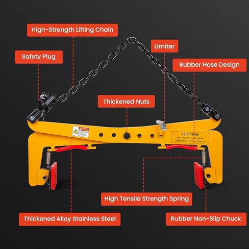 1763 رطل مشبك رفع الحجر الثقيل ، النطاق القابل للتعديل: 14 "-35" مشبك رفع الألواح الجرانيت ، ومشابك مقص للحمل والنقل الرأسي للكتل الخرسانية ، وألواح قائمة ، وحجارة كبح in Kuwait