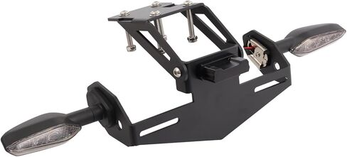 Tail Tidy Kit for Z650 ER650 Ninja650 EX650 2017-2024. مجموعة أدوات إخراج Fender مجهزة زاوية - حامل لوحة ترخيص قابل للتعديل ، مصباح لوحة الترخيص ، التوصيل والتشغيل أضواء إشارة الدوران (واضح) in Kuwait