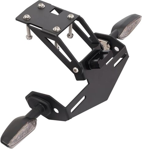 Tail Tidy Kit for Z650 ER650 Ninja650 EX650 2017-2024. مجموعة أدوات إخراج Fender مجهزة زاوية - حامل لوحة ترخيص قابل للتعديل ، مصباح لوحة الترخيص ، التوصيل والتشغيل أضواء إشارة الدوران (واضح) in Kuwait