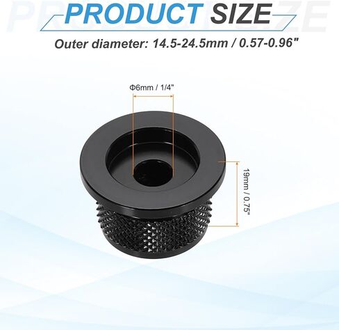 Meccanixity 4pcs الألومنيوم مقابض الجهد مقبض 1/4 "وحدة التحكم في الصوت أعلى قبعة مقبض لأدوات الجيتار Audio Mixer Amplifier Silver in Saudi Arabia