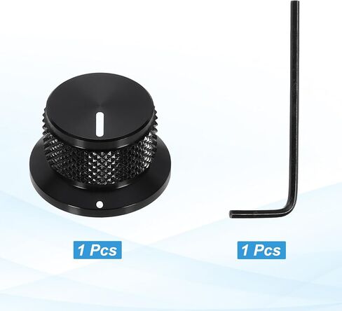 Meccanixity 4pcs الألومنيوم مقابض الجهد مقبض 1/4 "وحدة التحكم في الصوت أعلى قبعة مقبض لأدوات الجيتار Audio Mixer Amplifier Silver in Saudi Arabia