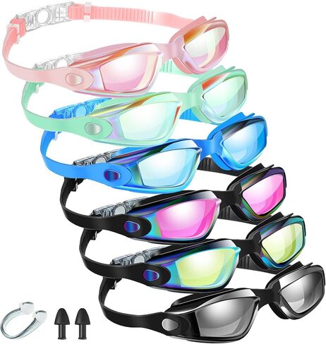 FLUTESAN 6 Pack Swimming Goggles البالغين الأطفال المضادين للضباب in Saudi Arabia