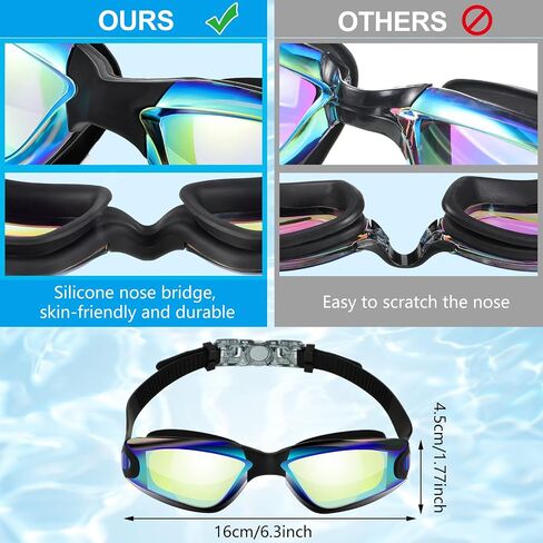 FLUTESAN 6 Pack Swimming Goggles البالغين الأطفال المضادين للضباب in Saudi Arabia