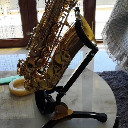 alto/tenor saxophone tripod Stand Sax قابلة للطي الراحة الوقوف الوقوف الأصفر والأسود in Saudi Arabia