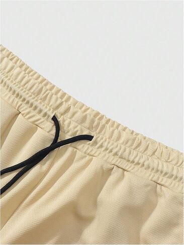 Floerns Men's 2 in 1 Shorts Cross Cross Print Athletic Gym Strings مع بطانة الضغط in Kuwait
