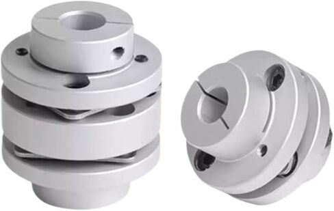 1pcs D39L34 Aluminum Alloy Stepped Single Membrane Flange Coupling Motor Connector(6x6mm) in Saudi Arabia