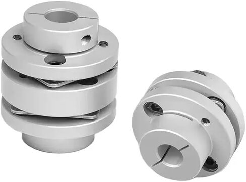 1pc D44-L50 LK3-C44-W Aluminium Aluminium Flange Double Diaphragm اقتران (10 × 12 مم) in Kuwait