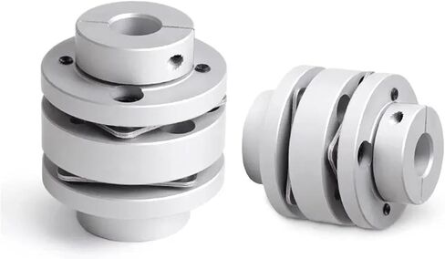 1pc D44-L50 LK3-C44-W Aluminium Aluminium Flange Double Diaphragm اقتران (10 × 12 مم) in Kuwait