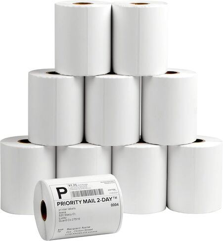 4x6 Direct Thermal Shipping Labels with Perforated, Commercial Grade, for Thermal Printer, 250 Labels/Roll, 1 Roll in Saudi Arabia