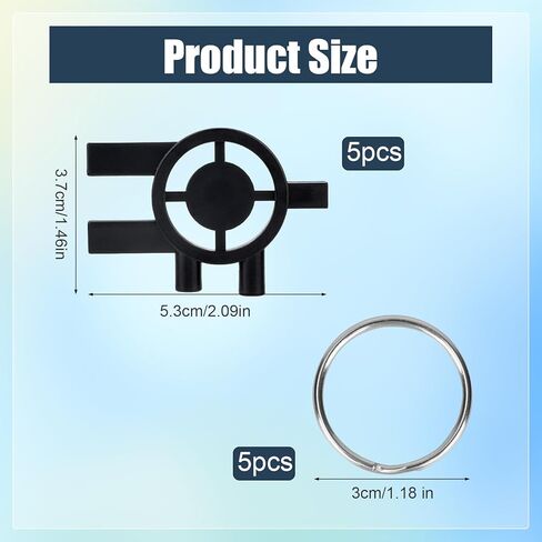 5pcs 3-in-1 مفتاح المناشف الورقية مفتاح Cintas & Sanis ، حامل ورق التواليت مفتاح استبدال مفاتيح صناديق الصاب in Saudi Arabia