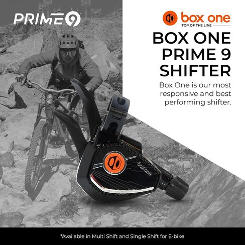 Box One Prime 9 E-Bike Shifter 1 Gear Per Click, Non E-Bike Shifter 1 Piece Pull Lever up to 3 Gears Per Click Bicycle Shift Lever Cable for Mountain Bike Shifters, MTB, Bicycle Gear Shifter Cycling in Saudi Arabia