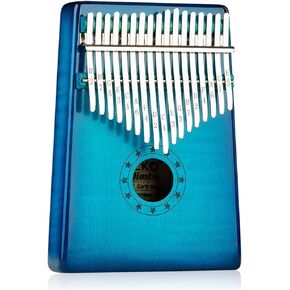 Kalimba For Beginners Kalimba Thumb Piano 17-tone Tiger Maple Finger Piano Portable Musical Instrument For Beginners(Red) in Saudi Arabia