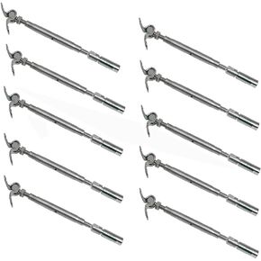 10 Pc Marine Boat SS 316 Swageless & Deck Toggle Turnbuckle for 3/16" Cable Wire in Saudi Arabia