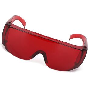Dioche Protective goggles with 405, 1064nm Wavelength Filter Red Blue Light, two Colors Case, for Engraving Operation, Independent Glasses Case (Red) in Kuwait