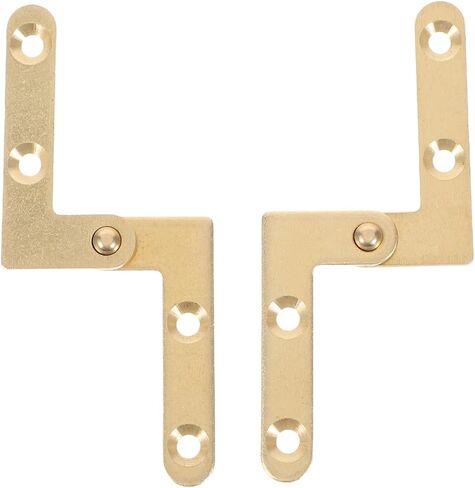Uonlytech 2pcs 180 Copper Butt Hinge Rotatable Heavy Duty for Hidden Doors Easy Installation Invisible Design for Smooth Operation and Aesthetic Appeal in Saudi Arabia