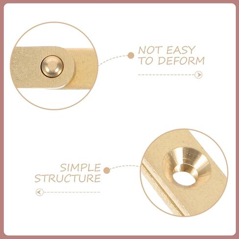 Uonlytech 2pcs 180 Copper Butt Hinge Rotatable Heavy Duty for Hidden Doors Easy Installation Invisible Design for Smooth Operation and Aesthetic Appeal in Saudi Arabia