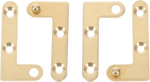 Uonlytech 2pcs 180 Copper Butt Hinge Rotatable Heavy Duty for Hidden Doors Easy Installation Invisible Design for Smooth Operation and Aesthetic Appeal in Saudi Arabia
