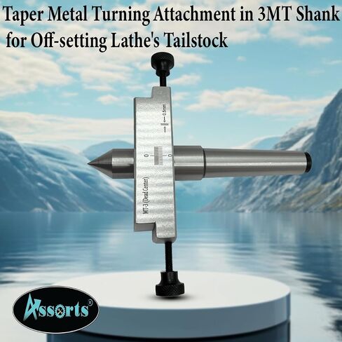 LATHE'S TAILSTOCK ATTACHMENT FOR METAL-TURNING IN TAPER PROFILE // EASY ENGINEERING MACHINE TOOL ACCESSORIES TO GIVE FREEDOM FROM OFF-SETTING THE TAILSTOCK OF YOUR LATHE MACHINE (MORSE TAPER 1MT) in Saudi Arabia